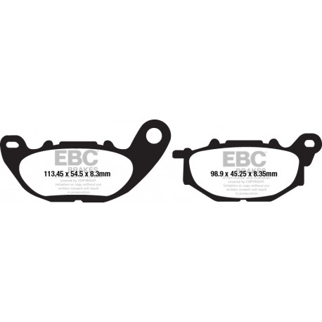 Brzdy EBC Moto EBC Brzdové obloženie&nbsp; Sintered FA663HH | race-shop.sk