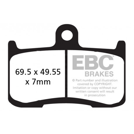 Brzdy EBC Moto EBC Brzdové obloženie EPFA EPFA435/4HH | race-shop.sk