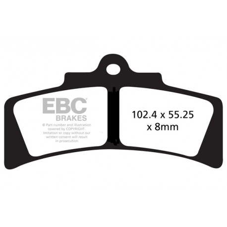 Brzdy EBC Moto EBC Brzdové obloženie GFA GFA183HH | race-shop.sk