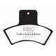 Brzdy EBC Moto EBC Brzdové obloženie Organic FA270TT | race-shop.sk