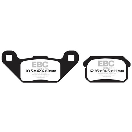 Brzdy EBC Moto EBC Brzdové obloženie Carbon TT FA431TT | race-shop.sk