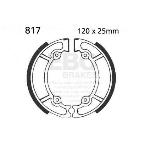 Brzdy EBC Moto EBC Zadné Brzdové obloženie&nbsp; Organic 805 | race-shop.sk