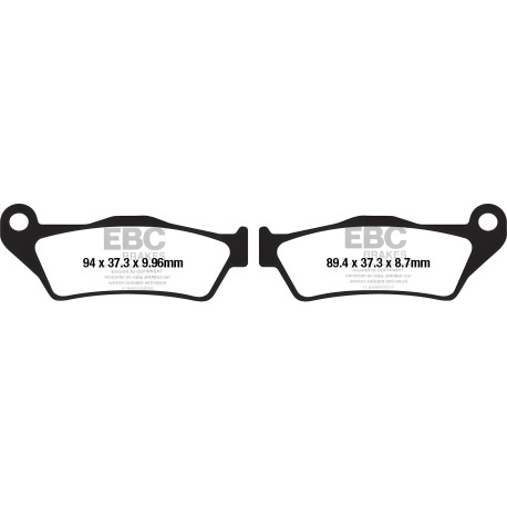 Brzdy EBC Moto EBC Brzdové obloženie Organic FA FA671 | race-shop.sk