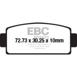 EBC Brzdové obloženie Organic FA651TT