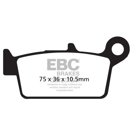 Brzdy EBC Moto EBC Brzdové obloženie Carbon TT FA131TT | race-shop.sk