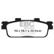 Brzdy EBC Moto EBC Brzdové obloženie Organic FA427TT | race-shop.sk