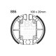 Brzdy EBC Moto EBC Zadné brzdové čeľuste Plain 886 | race-shop.sk