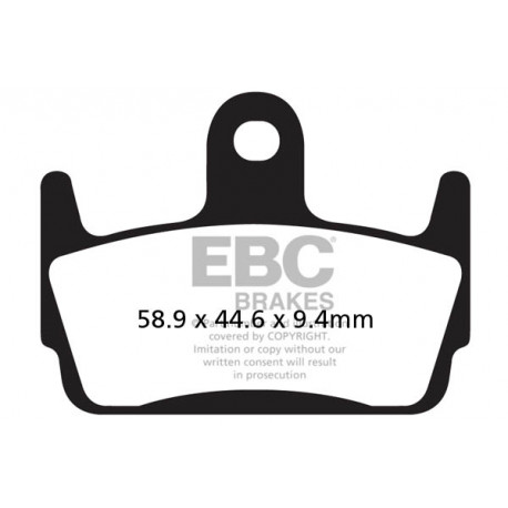 Brzdy EBC Moto EBC Brzdové obloženie Organic SFA234 | race-shop.sk