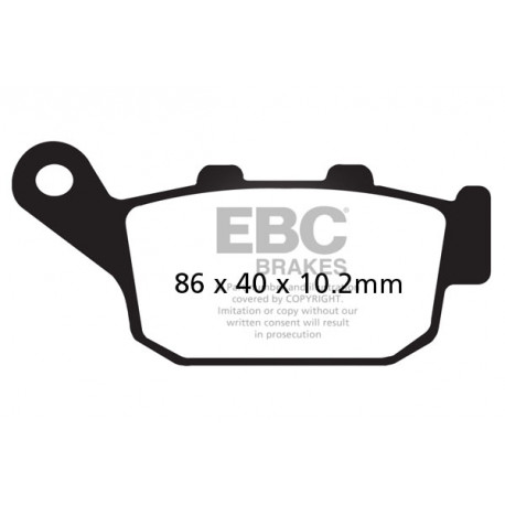 Brzdy EBC Moto EBC Brzdové obloženie Organic SFA140 | race-shop.sk