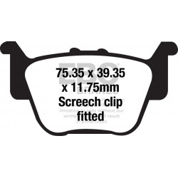 EBC Brzdové obloženie Organic FA714TT