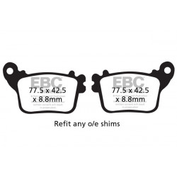 EBC Brzdové obloženie Organic FA436