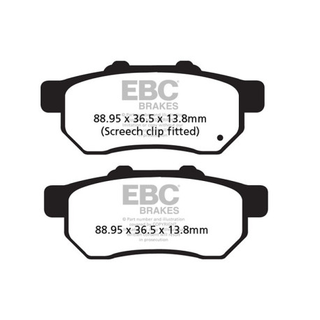 Brzdy EBC Moto EBC Brzdové obloženie Carbon TT FA478TT | race-shop.sk