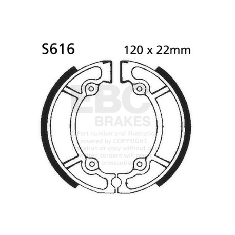 Brzdy EBC Moto EBC Brzdové čeľuste Plain S616 | race-shop.sk