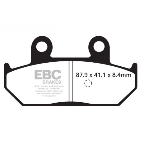 Brzdy EBC Moto EBC Brzdové obloženie Organic SFA412 | race-shop.sk