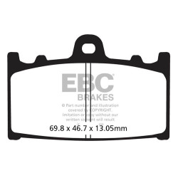 EBC Brzdové obloženie Carbon TT FA366TT