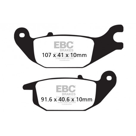 Brzdy EBC Moto EBC Brzdové obloženie Organic SFA343 | race-shop.sk