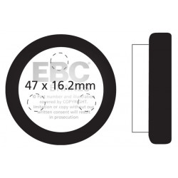 EBC Brzdové obloženie Organic FA021