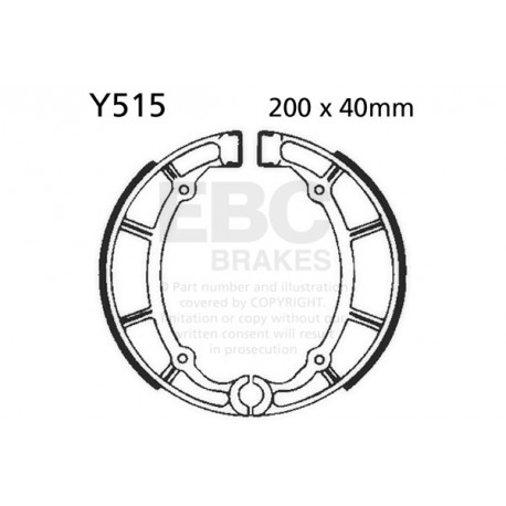 Brzdy EBC Moto EBC Brzdové čeľuste Organic Y515 | race-shop.sk