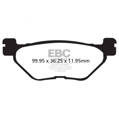 Brzdy EBC Moto EBC Brzdové obloženie Organic SFA319 | race-shop.sk