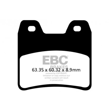 Brzdy EBC Moto EBC Brzdové obloženie Organic FA348 | race-shop.sk