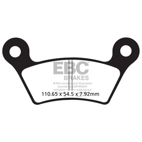 Brzdy EBC Moto EBC Brzdové obloženie Organic FA FA473 | race-shop.sk