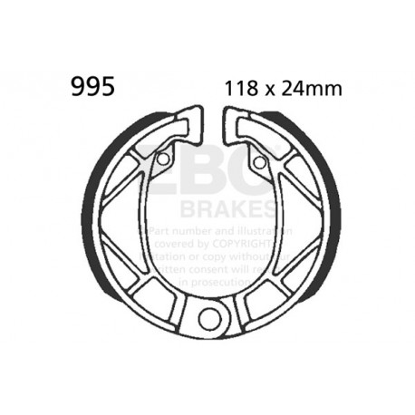 Brzdy EBC Moto EBC Zadné Brzdové obloženie&nbsp; Organic 805 | race-shop.sk