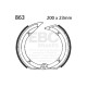 Brzdy EBC Moto EBC Zadné brzdové čeľuste Plain 863 | race-shop.sk