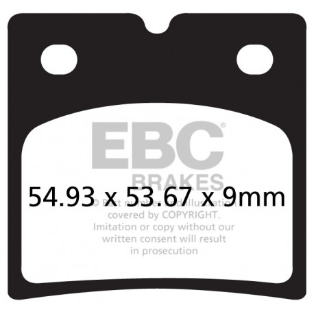 Brzdy EBC Moto EBC Brzdové obloženie Organic FA FA696 | race-shop.sk
