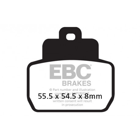 Brzdy EBC Moto EBC Brzdové obloženie SFAC425 | race-shop.sk