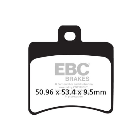 Brzdy EBC Moto EBC Brzdové obloženie SFAHH Scooter Sintered SFA298HH | race-shop.sk