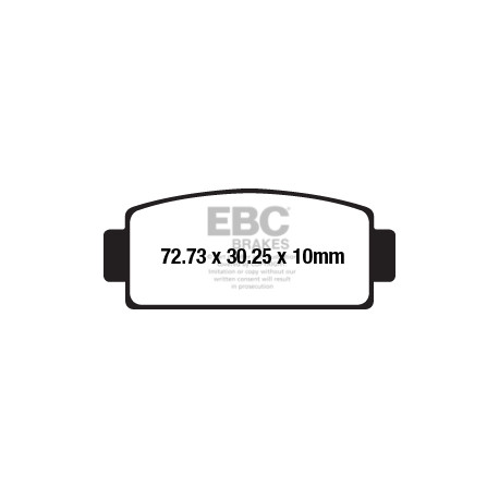 Brzdy EBC Moto EBC Brzdové obloženie FA651R | race-shop.sk