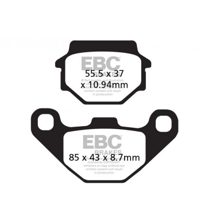 Brzdy EBC Moto EBC Brzdové obloženie FA372R | race-shop.sk