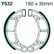 Brzdy EBC Moto EBC Brzdové čeľuste Grooved Y532G | race-shop.sk