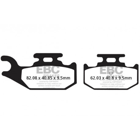 Brzdy EBC Moto EBC Brzdové obloženie FA428R | race-shop.sk