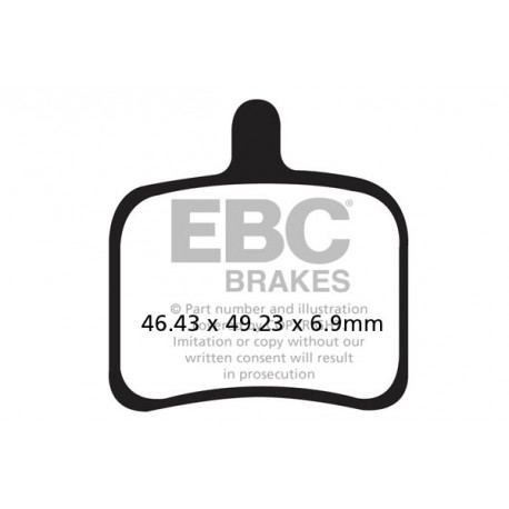 Brzdy EBC Moto EBC Brzdové obloženie FA460HH | race-shop.sk
