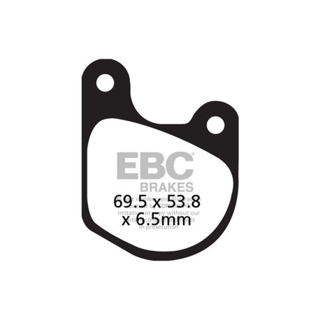 Brzdy EBC Moto EBC Brzdové obloženie Organic FA FA071 | race-shop.sk