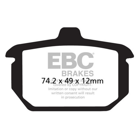 Brzdy EBC Moto EBC Brzdové obloženie Organic FA FA078 | race-shop.sk