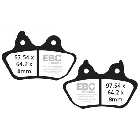 Brzdy EBC Moto EBC Brzdové obloženie FA434 | race-shop.sk