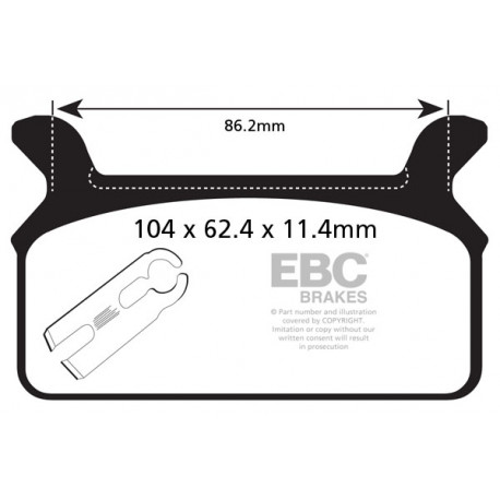 Brzdy EBC Moto EBC Brzdové obloženie FA201 | race-shop.sk