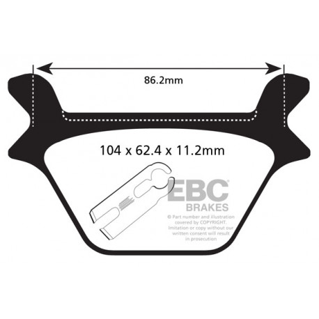 Brzdy EBC Moto EBC Brzdové obloženie FA200HH | race-shop.sk