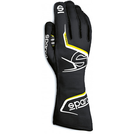 Rukavice Kartingové rukavice Sparco ARROW K (vonkajšie šitie), čierna/žltá | race-shop.sk