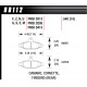 Brzdové dosky HAWK performance Zadné brzdové dosky Hawk HB112U.540, Race, min-max 90°C-465°C | race-shop.sk