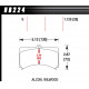 Brzdové dosky HAWK performance Brzdové dosky Hawk HB224U1.12, Race, min-max 90°C-465°C | race-shop.sk