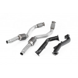 Large BoreDownpipes andHi-Flow Sports Cats Milltek Audi S6 4 TFSI 2012-2018