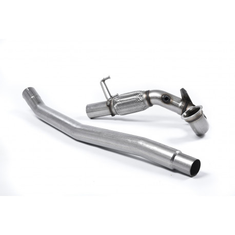 Výfukové systémy Milltek Zväčšený Downpipe bez katalyzátora Milltek Volkswagen Golf MK7.5 GTi 2017-2018 | race-shop.sk