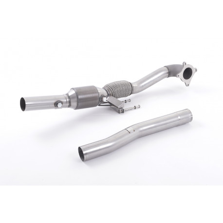 Výfukové systémy Milltek Zväčšený Downpipe so športovým katalyzátorom Milltek Volkswagen Scirocco R 2009-2016 | race-shop.sk