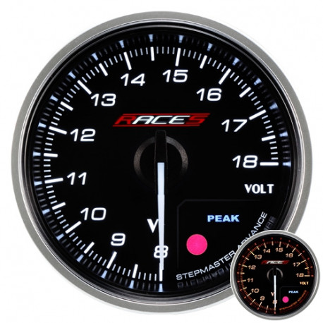 Budíky RACES PRO LINE Programovatelný budík RACES PRO Line - Dobíjanie (voltmeter) | race-shop.sk
