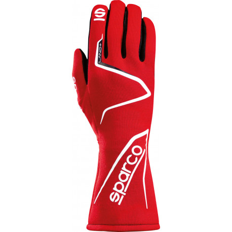 Rukavice FIA pretekárske rukavice Sparco LAND+ (vnútorné šitie), červená | race-shop.sk