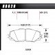 Brzdové dosky HAWK performance Predné brzdové dosky Hawk HB628Z.651, Street performance, min-max 37°C-350°C | race-shop.sk