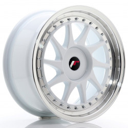 Japan Racing JR26 17x8 ET20-35 BLANK, White w/Machined Lip